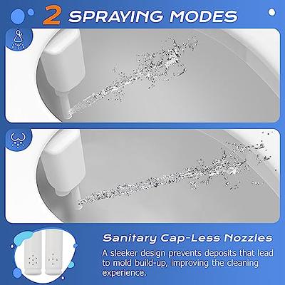 SAMODRA Ultra-Slim Bidet Attachment for Toilet - Dual Nozzle (Frontal &  Rear Wash) Hygienic Bidets for Existing Toilets - Adjustable Water Pressure  Fresh Water Toilet Bidet - Easy to Install - Yahoo Shopping