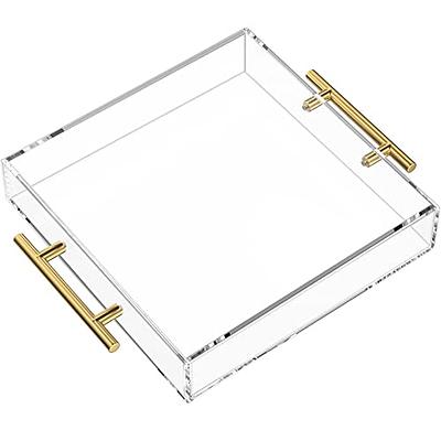 JMIATRY Acrylic Paper Tray Stackable Acrylic Paper Organizer 4