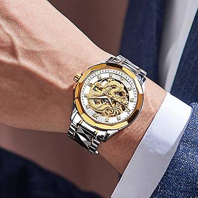 New Mens Black Watch Waterproof Luxury Automatic Watch for Men Business  Mechanical Wrist Watch Stainless Steel Luminous Clock