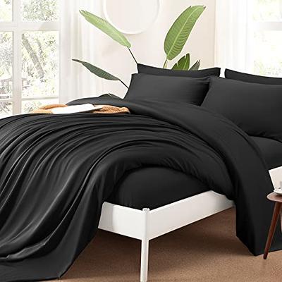 Shilucheng Cool 6PC 100% Bamboo_ King Size Bed Sheets Set 1800