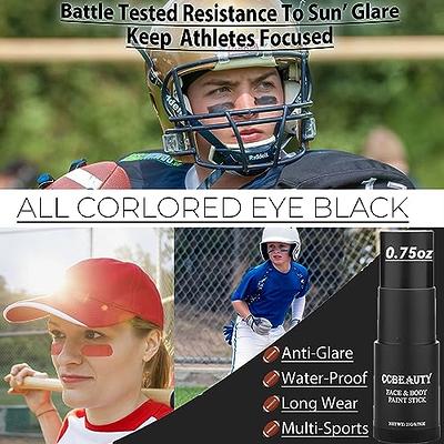 Mysense Eye Black Stick, Cream Eyeblack Tube for Sports, Eye Black Football  / Baseball / Softball / Lacrosse, Halloween Costume Cosplay Parties Face
