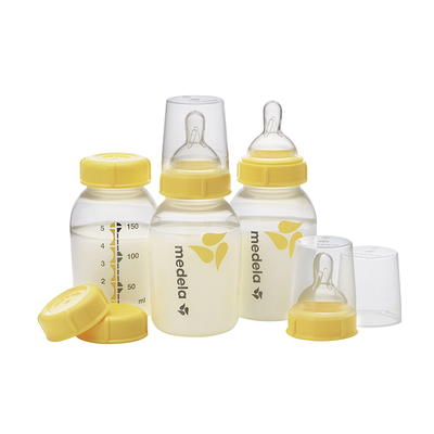 Medela Breast Milk Storage/Freezing Containers with Lids, Clear, 2.7 oz - 12 count