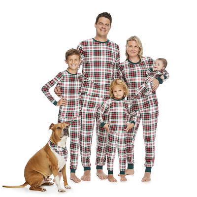 Family Pajamas Unisex Toddlers 2-Piece Pajama Set, Buffalo Check