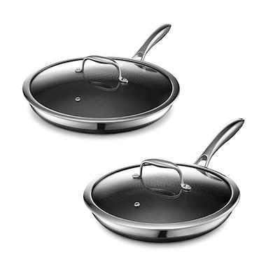 10-Inch and 12-Inch Hybrid Nonstick Frying Pan Set