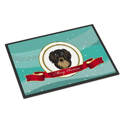 Dachshund Snow Merry Christmas Doormat - Pet Welcome Mats