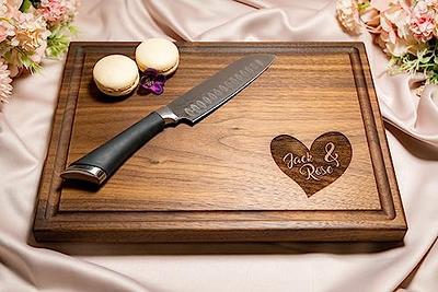Personalized Cutting Board, Custom Wedding, Anniversary or Housewarming  Gift Idea, Wood Engraved Charcuterie, for Couples and Friends, Minimalist