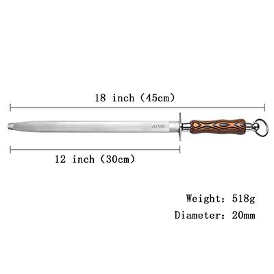 MITSUMOTO SAKARI Honing Steels, 10 inch Knife Sharpening Steel
