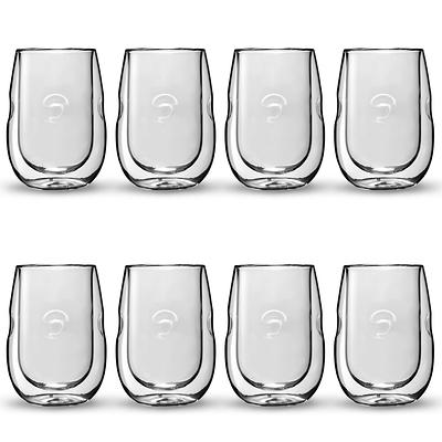 Moderna Artisan Series Double Wall 12 oz Beverage Glasses - Set of