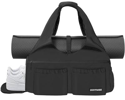 Yoga mat holder, yoga backpack for 1.27 cm thick mats, large pockets and  water bottle holder - Men's