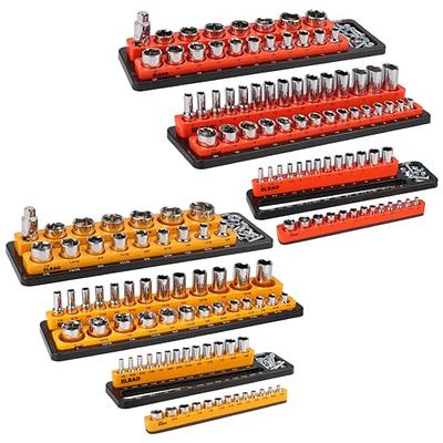 OEMTOOLS 22217 4 Piece Magnetic Rail Wrench Organizer, Magnetic