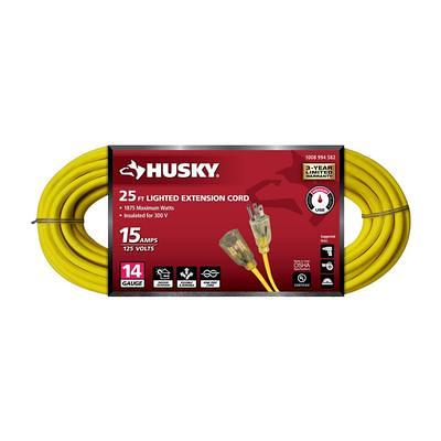 Husky 100 Ft. 14/3 Extension Cord, Orange and Gray, ORANGE/GRAY