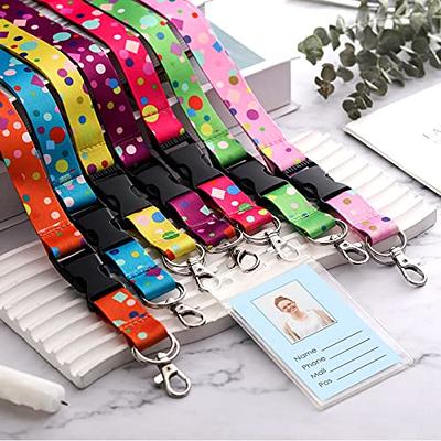 Ctosree 49 Pcs Confetti Lanyard Badge Lanyards for Women Kids Teacher  Lanyards Cute Colorful Lanyards with J hook & Detachable Buckle for Kids  Office Classroom Teachers Reward Party Favor, 7 Styles - Yahoo Shopping