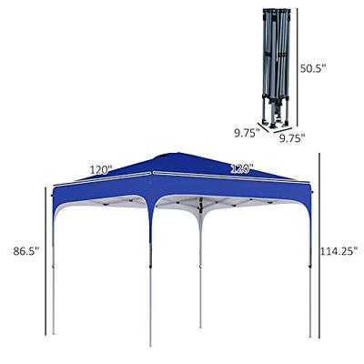 DS Model 10'x10' - Pop Up Tent Canopy Shelter Shade with Weight