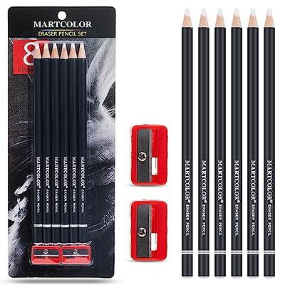 6Pcs drawing eraser pencil Eraser Charcoal Pencils Graphite Pencil Drawing