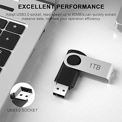 USB Flash Drive 256GB Waterproof USB Stick High Speed Memory Stick 256GB  Ultra Large Storage Metal Thumb Drive with Keychain Design for Laptop