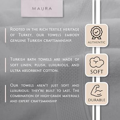 Maura Exquisite 4-Piece Turkish Bath Towel Set: Indulge in Unparalleled  Luxury with Ultra-Soft, Thick, and Plush Towels for a Premium Hotel & Spa