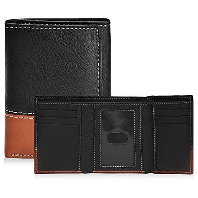 Access Denied Genuine Leather Slim Bifold Wallets for Men - Mens Wallet RFID Blocking Holiday Gifts for Men, Men's, Size: One size, Brown