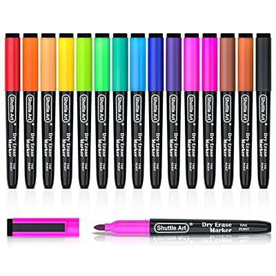 8 Colors Magnetic Dry Erase Markers Fine Tip Magnetic Erasable Whiteboard  Pens for Kids Teachers Office School Home Classroom