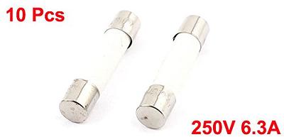 uxcell Fusible Cylinder Cap Ceramic Tube Fuse Links 5 x 25mm 250V