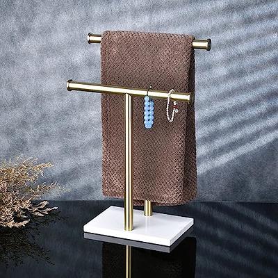 Ntipox 4 Piece Stainless Steel Matte Black and Brushed Gold Bathroom Hardware Set Include Hand Towel Ring Holder, Toilet Paper Holder,and 2 Robe Towel