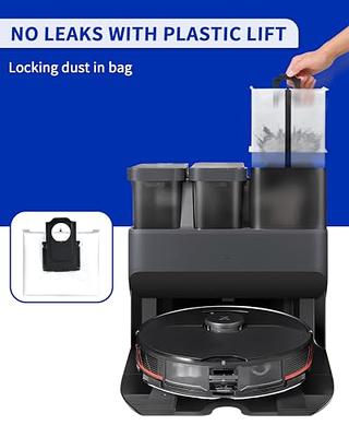 Reusable Dust Bags for Roborock S8 Pro Ultra, S8+, S7 MaxV Ultra/Max Ultra,  Q5+, Q7+, Q5 Pro+, Q8 Max+ Robot Vacuum & Auto-Empty Dock Pure, 2.5L