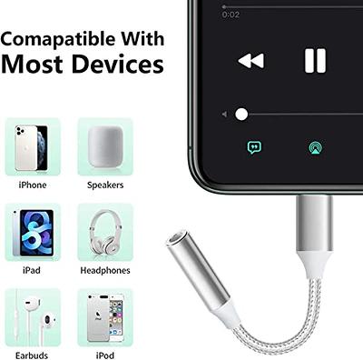 CABLE ADAPTADOR LIGHTNING AURICULARES AUDIO JACK PARA IPHONE 7 8 CONTROL  VOLUMEN