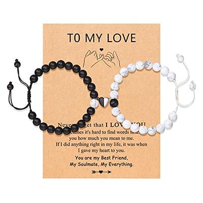 Black Magnet Attract Couple Bracelet Gifts Heart Shape - Couple Magnetic  Distance Bracelet - Valentine's Day Gift - Gift For Her - Gift For Him -  VivaGifts
