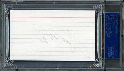 Fergie Jenkins Autographed Signed 3X5 Index Card - Autographs