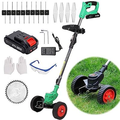 ECOMAX 18V 12 Cordless String Trimmer & Edger, Edger Lawn Tool with 90°  Adjustable Head, Trim and Edge Weeds, Weed Trimmer Include 2Ah Battery and  Charger, ELG03 