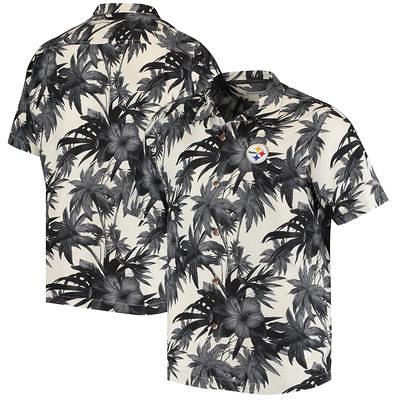 New York Yankees Tommy Bahama Paradise Fly Ball Camp Button-Up Shirt - Cream