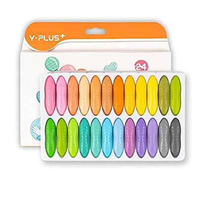 Dsseng 6 Colors Toddler Crayons Egg Crayons Palm Grasp Crayons Washable  Crayons Paint Crayons for Kids Ages 1-3