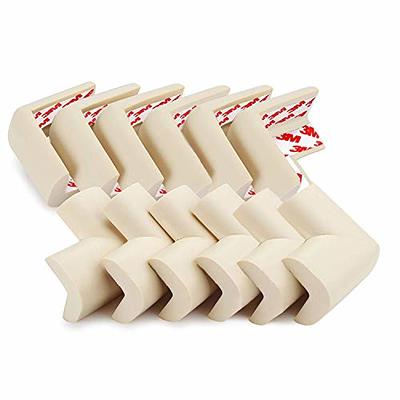 FixtureDisplays 20-Piece Corner Guards Cushion Protectors Bumper, Furniture Edge  Safety Cover, Table Corner Protector, Baby Bumper Guard,Creamy-White 16850