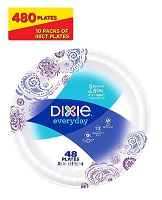 Dixie Disposable Paper Plates, Multicolor, 10 in, 150 Count 