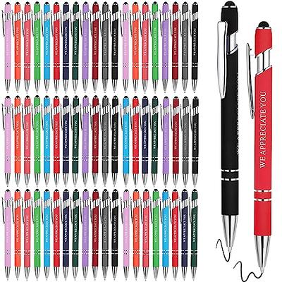 Chuangdi 24 Pcs Christmas Employee Appreciation Pens Gifts Black