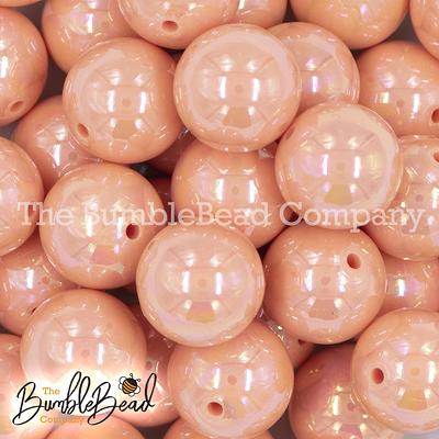 20mm Light Pink Solid Bubblegum Beads, Acrylic Gumball Beads in