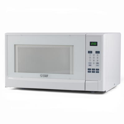 Commercial Chef CHM7MW COMMERCIAL CHEF Small Microwave 0.7 Cu. Ft. Countertop  Microwave with Digital Display, White