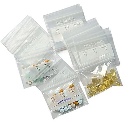 The Pill Bag 100 Count Pill Bag Size 3 X 2 3 Mil