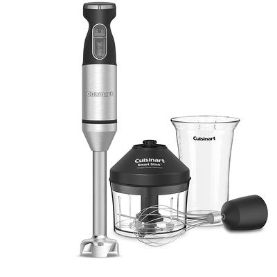 Hamilton Beach 4-in-1 Electric Immersion Hand Blender with Blending Wand,  Whisk, and 3 Cup Food Chopping Bowl, Silver, 59765