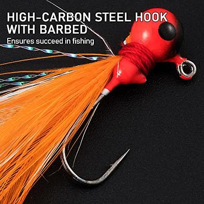 Crappie-jigs-kit 30 Pack Panfish Fishing Jigs Lead Head Jigs Hook