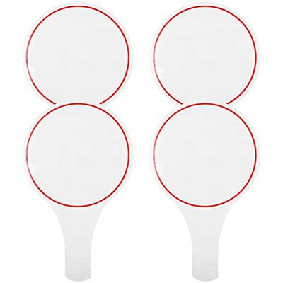 Seajan 100 Pcs Auction Paddles Dry Erase Paddles First Day of School White  Boards Doubled Sided Handheld Classroom Paddle Fan Blanks Boards  Bulk(Round) - Yahoo Shopping