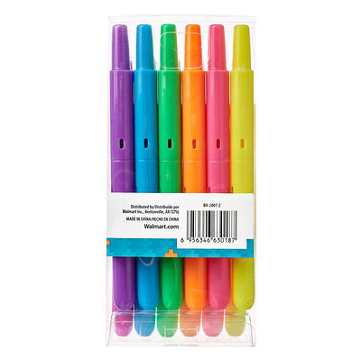 Pen + Gear Gel Highlighters, Assorted Colors, Round Tip, 6 Count