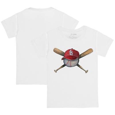 Infant Tiny Turnip White St. Louis Cardinals Hat Crossbats T-Shirt - Yahoo  Shopping