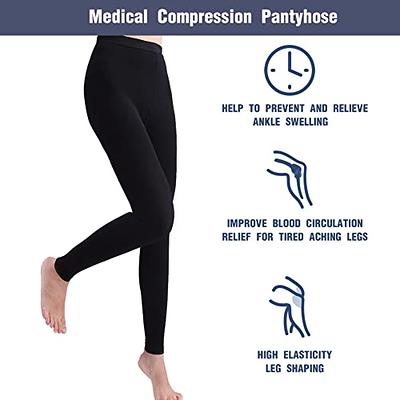 SZKANI Medical Compression Leggings for Women 20-30 mmhg Compression  Pantyhose, Medical Compression Tights for Varicose Veins, Swelling,  Lymphedema(Black(Footless)_XXL) - Yahoo Shopping