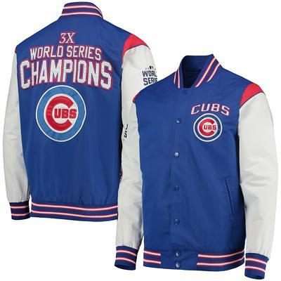 Men's G-III Sports by Carl Banks Royal Chicago Cubs Game Score Quarter-Zip Windbreaker Size: Small