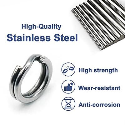  20 Pack Stainless Steel Split Ring Super Strong