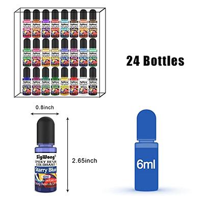 24 Color Epoxy UV Resin Pigment - Crystal Transparent Epoxy Resin
