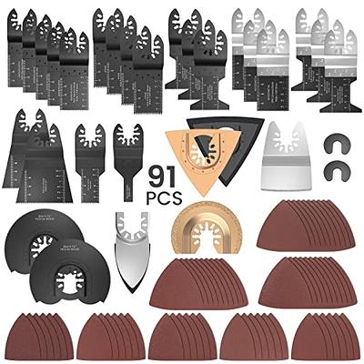 HEMUNC 50 Oscillating Multitool Blades For Wood Cutting Shaping