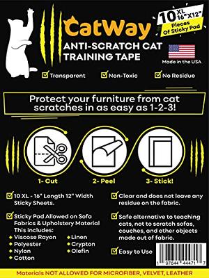 Cat Scratch Tape Furniture Protectors - Guard Your Couch, Doors and  Furniture from Anti Scratches Deterrent Cat Training Tape - Great for  Leather and Fabric Couches Extra Wide