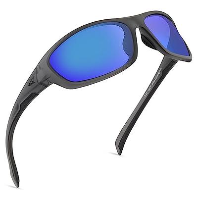 KastKing Hiwassee Polarized Sport Sunglasses for Men and Women, Matte Smoke  Crystal Frame,Smoke Base Cobalt Mirror - Yahoo Shopping
