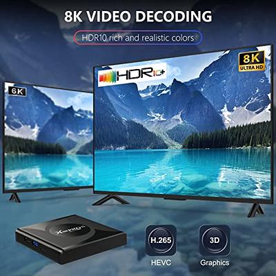  8K Android TV Box 11.0, RUPA Smart TV Box RK3566 4-Core 64  Bits, 8GB RAM 64GB ROM Android Box with 1000M LAN Dual WiFi 2.4G/5G,  Support 8K/6K/4K 3D BT4.0 USB 3.0